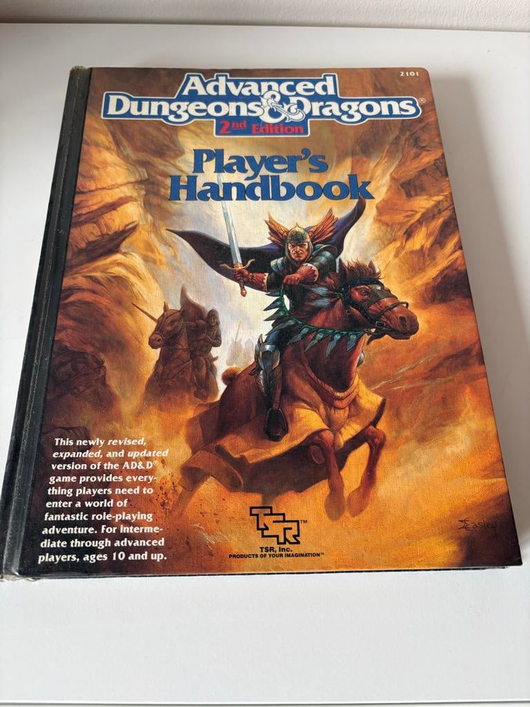 Players Handbook (AD&D) - Zeer Nette Staat!, Hobby en Vrije tijd, Gezelschapsspellen | Bordspellen, Zo goed als nieuw, Een of twee spelers