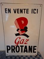 Emaille bord PROTANE GAZ 1949, Verzamelen, Ophalen of Verzenden, Reclamebord