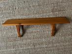 Vintage grenenHouten Wandplank met houders 81 x 15,5 cm, Ophalen, Gebruikt