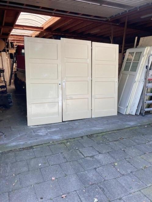 3-slag antieke extra brede paneeldeuren,87/88x207/211cm,34mm, Huis en Inrichting, Woonaccessoires | Overige, Gebruikt, Ophalen