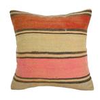 Kelimkussen vintage 45x45 roze roest, Yazgibi, Verzenden, Vierkant, Nieuw