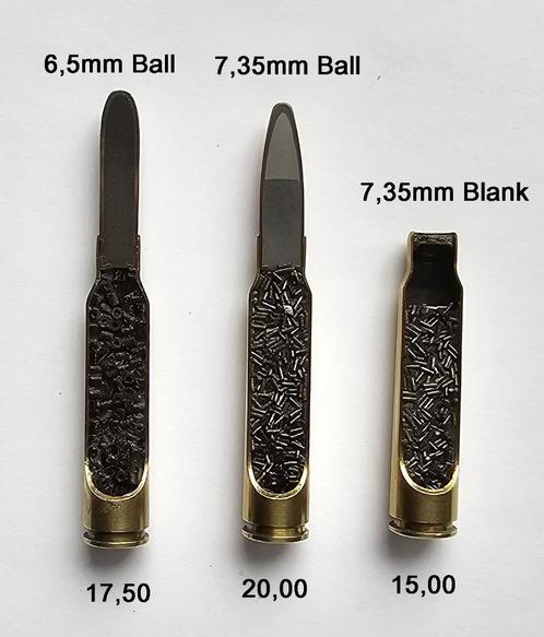 6,5mm en 7,35mm Carcano  DOORSNEDEN  WW2, Verzamelen, Militaria | Tweede Wereldoorlog, Landmacht, Hulzen of Bodemvondsten, Overige gebieden