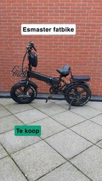 Esmaster fatbike 750 watt, Fietsen en Brommers, Brommers | Tomos, Ophalen, Overige modellen, 7 versnellingen, Maximaal 45 km/u