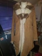 BALMAIN PARIS WINTERJAS DAMES SUEDE SHEARLING MAAT 42, Beige, Maat 42/44 (L), Ophalen of Verzenden, Zo goed als nieuw