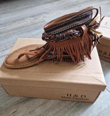 Nieuw in doos, ibiza-style sandaal / slipper, maat 35