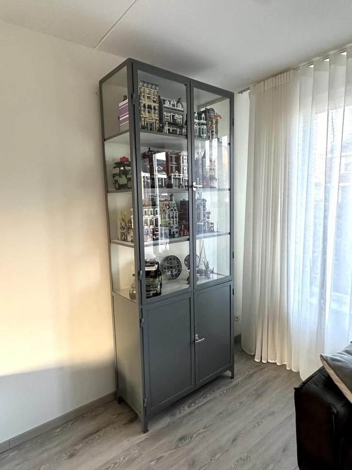 Old Basics stalen apothekerskast, Huis en Inrichting, Kasten | Vitrinekasten, Zo goed als nieuw, 200 cm of meer, 50 tot 100 cm