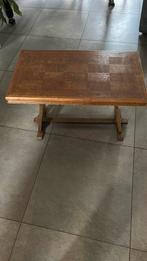 Antiek ouderwets brocante salontafel grootmoederstijd, Huis en Inrichting, Tafels | Salontafels, Gebruikt, Minder dan 50 cm, Rechthoekig