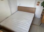 Bed tweepersoons 160-200, Ophalen, Gebruikt, Beige, Tweepersoons