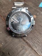 Ikki Dameshorloge Zilver/Taupe - 4.5cm, Sieraden, Tassen en Uiterlijk, Horloges | Heren, Overige merken, Staal, Polshorloge, Ophalen of Verzenden