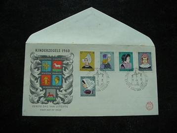 FDC E46, Kinderzegels 1960, met gewist adres en open klep. beschikbaar voor biedingen