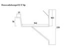 Renovatiebeugels voor een zinken dakgoot (bakgoot) B37, Doe-het-zelf en Verbouw, Nieuw, Ophalen of Verzenden, Dakgoot, Zink