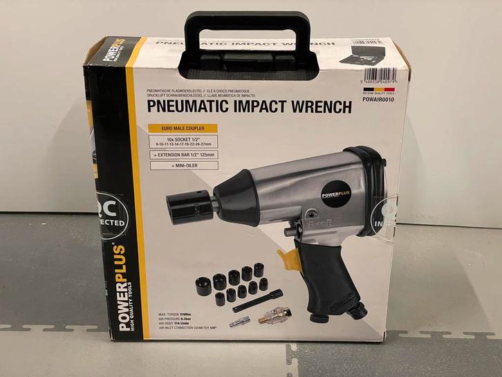 Powerplus POWAIR0010 Pneumatische Slagmoersleutel, Doe-het-zelf en Verbouw, Gereedschap | Overige machines, Nieuw, Ophalen of Verzenden