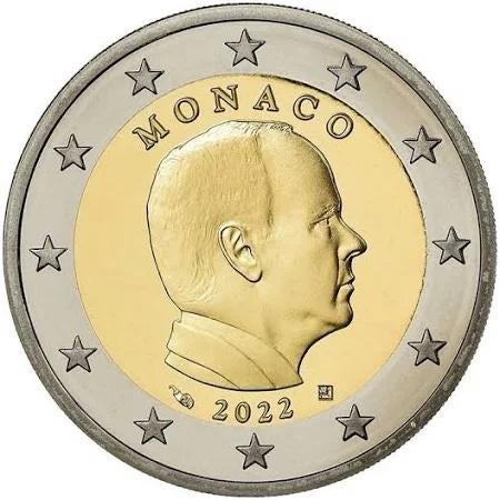 Monaco euromunt 2 euro Albert II - 2022, Ophalen, Monaco, 2 euro