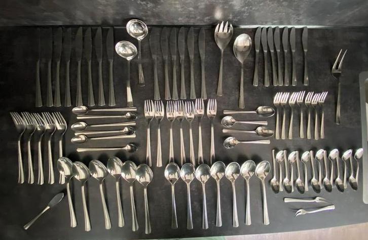 Bestek Keltum Cindy 18-8, Huis en Inrichting, Keuken | Bestek, Gebruikt, Rvs of Chroom, Verzenden