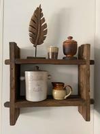 Rustieke Wandplank met Accessoires, Ophalen, Gebruikt