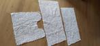 Badmat set, 2 badmatten en 1 toiletmat, Wit., Huis en Inrichting, Ophalen of Verzenden, Wit, Badmat