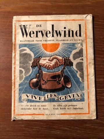 Illegaal tijdschrift De Wervelwind, uitgeworpen door de RAF. beschikbaar voor biedingen