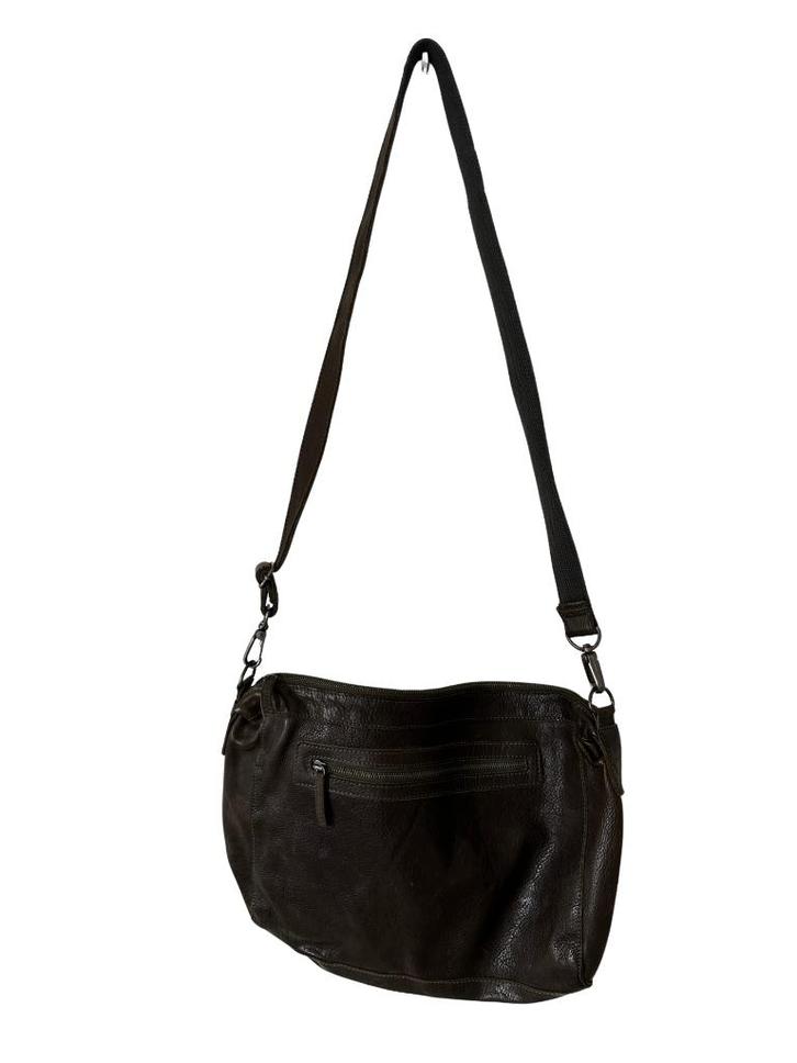 Cowboysbag schoudertas, Sieraden, Tassen en Uiterlijk, Tassen | Schoudertassen, Zo goed als nieuw, Bruin, Leer, Ophalen of Verzenden