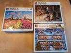3 king puzzels, Ophalen, 500 t/m 1500 stukjes, Zo goed als nieuw