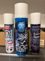 Sneeuw spuitbussen 3 stuks! Snow spray, Ophalen of Verzenden, Nieuw