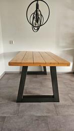 Industriële Steigerhouten Tafel - Steigerhout Lochem, Ophalen, 50 tot 100 cm, Zo goed als nieuw, Vier personen
