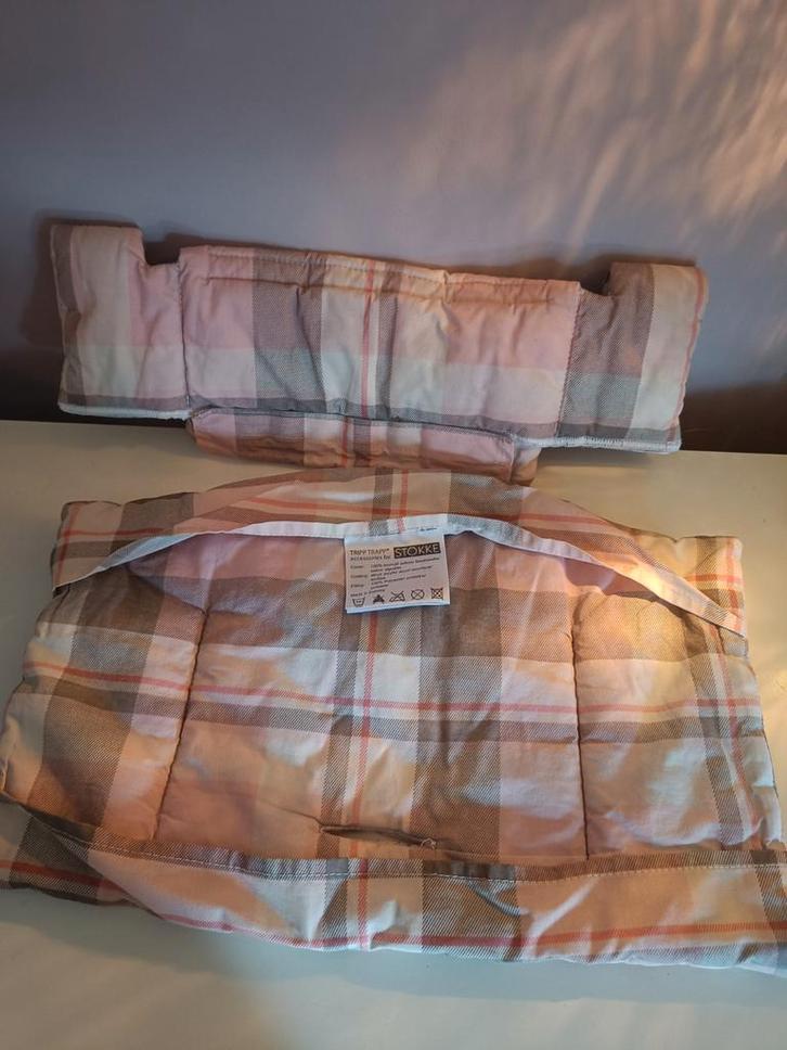 Stokke Tripp Trapp Bekleding - Ruitjesmotief, Kinderen en Baby's, Kinderstoelen, Ophalen of Verzenden