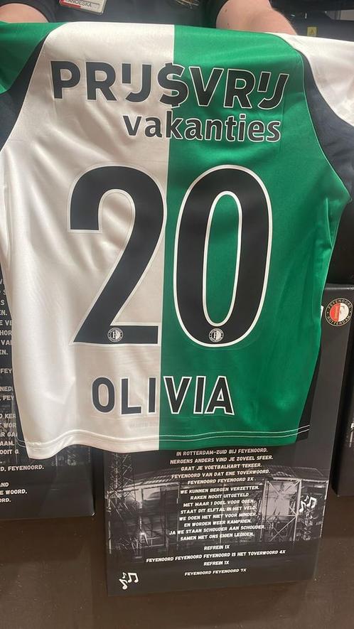 Feyenoord Uitshirt Junior Naam Olivia Rugnummer 20, Sport en Fitness, Voetbal, Nieuw, Shirt, Maat XS of kleiner, Ophalen