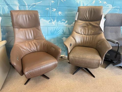 De Toekomst twice sta op stoel relax fauteuil accu & kantel, Huis en Inrichting, Fauteuils, Nieuw, Leer, Ophalen of Verzenden