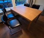 Uitklap tafel met 4 stoelen, Ophalen, Gebruikt, 100 tot 150 cm, 50 tot 100 cm
