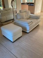 Chateau D’AX Lederen Fauteuil met Hocker, Ophalen, Gebruikt, Eenpersoons, Minder dan 150 cm