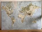 Wereldkaart 200x140cm, Huis en Inrichting, Woonaccessoires | Wanddecoraties, Gebruikt, Ophalen