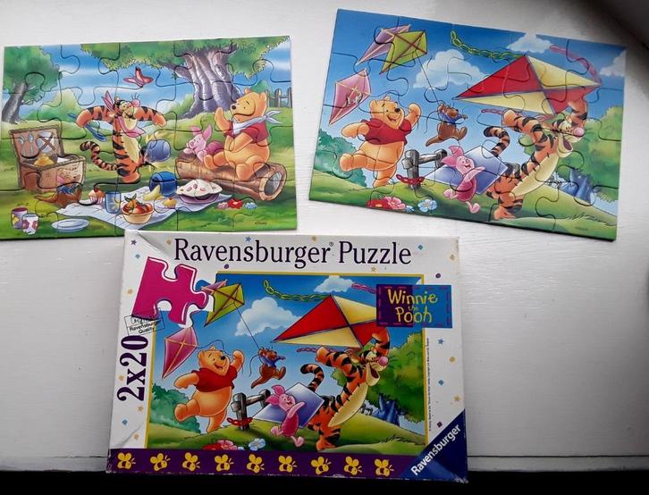 Ravensburger puzzels van Winnie de Poeh (2 puzzels), Kinderen en Baby's, Speelgoed | Kinderpuzzels, Gebruikt, 10 tot 50 stukjes