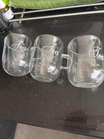 4 dubbel hittebestendig theeglazen, Huis en Inrichting, Keuken | Servies, Ophalen, Glas of Glazen, Nieuw, Glas