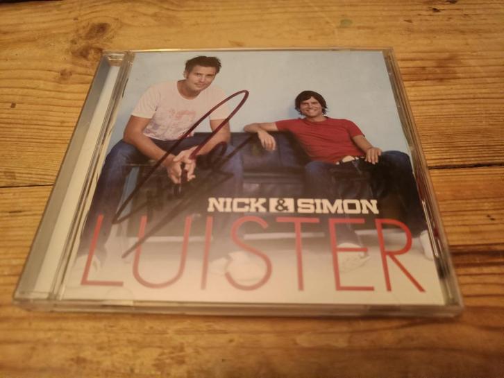 GESIGNEERDE CD NICK EN SIMON LUISTER, Cd's en Dvd's, Cd's | Nederlandstalig, Zo goed als nieuw, Levenslied of Smartlap, Verzenden