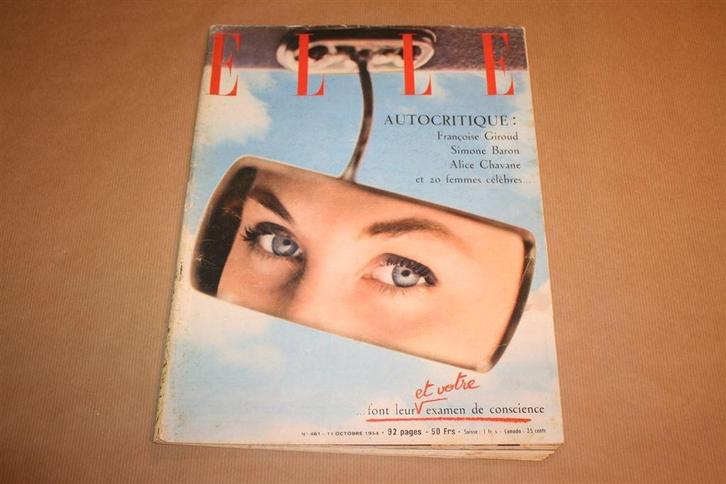 Zeldzaam vintage magazine - Elle - 1954 !!, Boeken, Tijdschriften en Kranten, Gelezen, Damesbladen, Ophalen of Verzenden