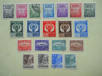 Indonesie 1948-1952 Diverse zegels en series gestempeld-1 beschikbaar voor biedingen