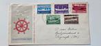 FDC E29 zomerzegels 1957 schepen, Postzegels en Munten, Brieven en Enveloppen | Nederland, Verzenden, Envelop