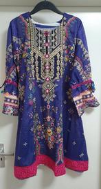 Geborduurde Indiase Tuniek Kameez Kurta - Maat S - Nieuw, Ophalen of Verzenden, Nieuw, Maat 36 (S), Paars