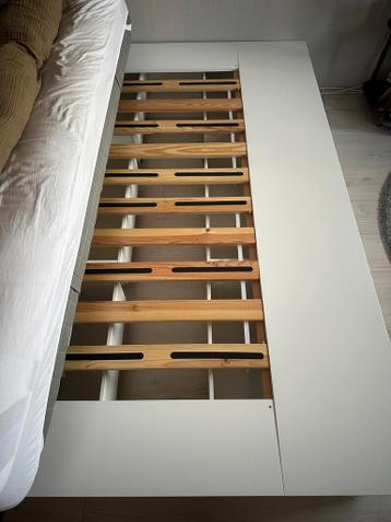 IKEA Nordli Bed 140x200 + Lattenbodem & Matras - afbeelding 6