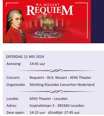 Mozart Requıiem, Tickets en Kaartjes, Concerten | Klassiek, Mei, Eén persoon