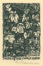 Ex Libris Duitsland Friedrich Rasmus, Antiek en Kunst, Kunst | Etsen en Gravures, Verzenden