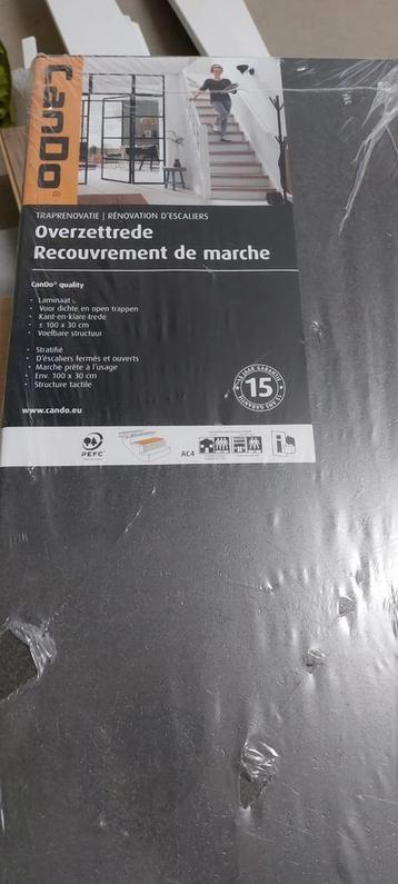 1x CanDo Overzettrede Beton Antraciet 100x30cm Laminaat beschikbaar voor biedingen