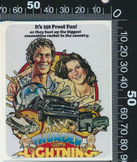 Sticker: Thunder Lightning, Verzamelen, Stickers, Zo goed als nieuw, Film, Tv of Omroep, Ophalen of Verzenden