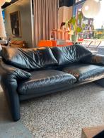 Cassina Maralunga leer Dark Blue Design 2,5 zits., Verzenden, Zo goed als nieuw, 75 tot 100 cm, Leer