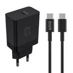UNIQ snellader 25W met USB C kabel - Zwart, Nieuw, Ophalen of Verzenden, UNIQ, UNIQ