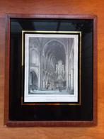 Staalgravure (1860) van de Groote of St Bavo-kerk in Haarlem, Antiek en Kunst, Ophalen of Verzenden