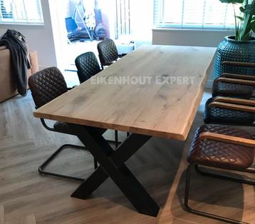 Eiken Boomstam Tafel Eettafel Eikenhout Boomstamtafel ACTIE beschikbaar voor biedingen