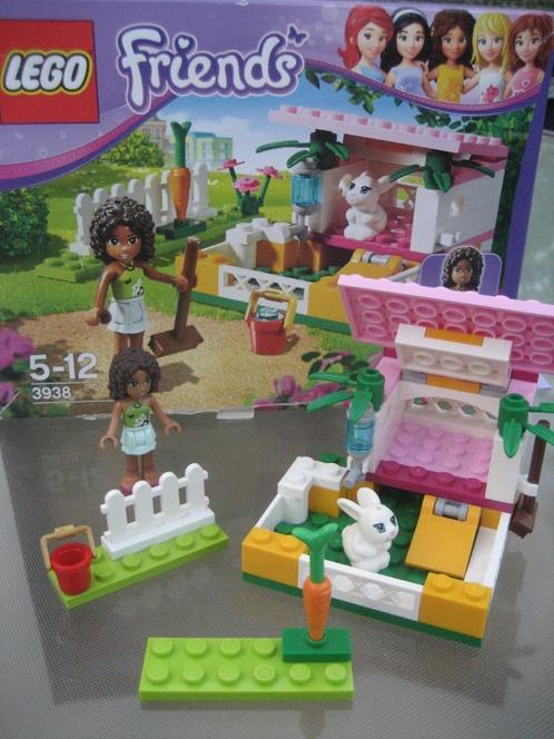 Lego Friends Andrea's Konijnenhok, nummer 3938, Kinderen en Baby's, Speelgoed | Duplo en Lego, Gebruikt, Lego, Complete set, Ophalen of Verzenden