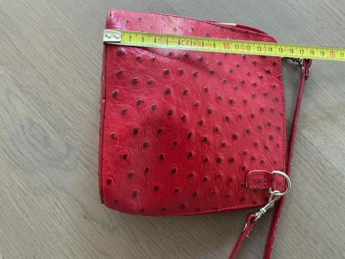 Klein festivaltasje, Sieraden, Tassen en Uiterlijk, Tassen | Damestassen, Zo goed als nieuw, Rood, Ophalen of Verzenden