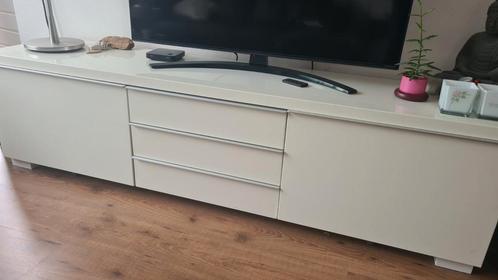 Televisie TV kast wit hoogglans  1.80m, Huis en Inrichting, Kasten | Televisiemeubels, Zo goed als nieuw, Minder dan 100 cm, 150 tot 200 cm